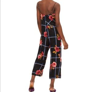 topshop check jumpsuit